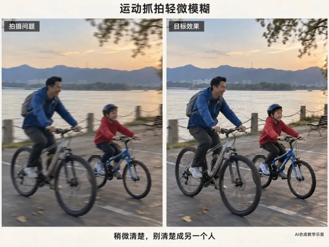 运动抓拍轻微模糊