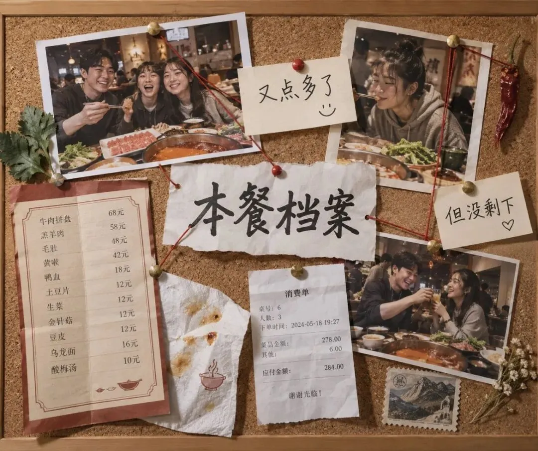 这顿饭的回忆证物板