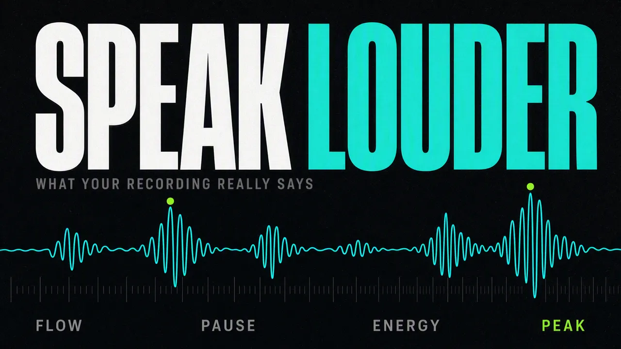 Speak Louder 单人表达客观复盘工具 preview