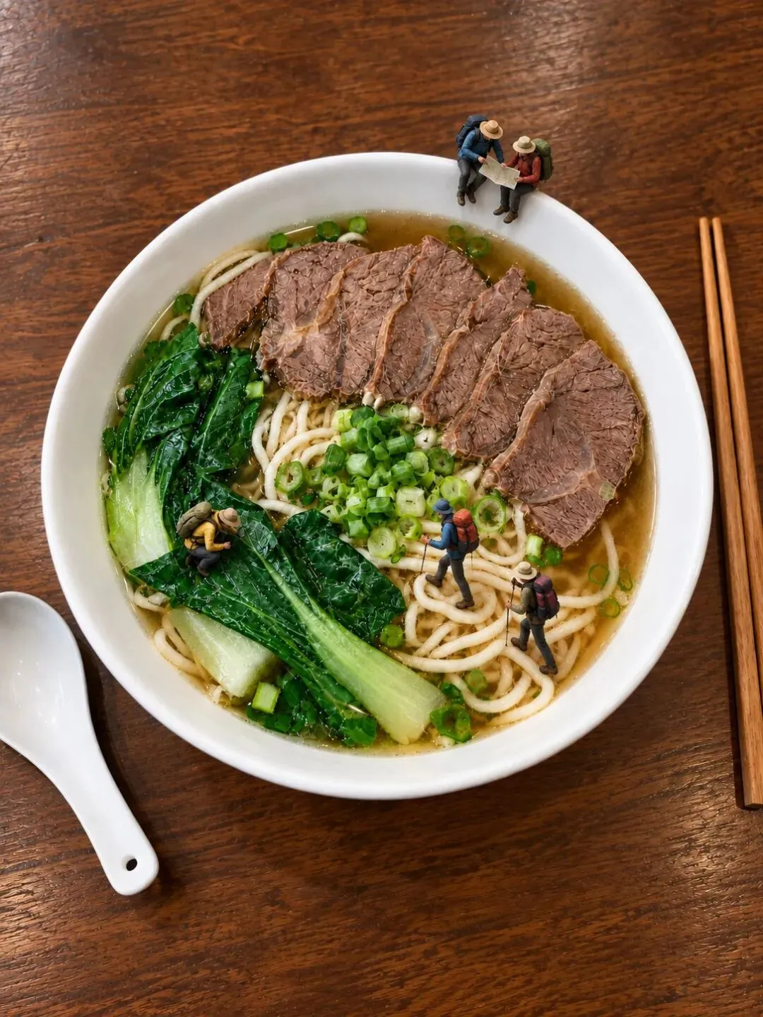 牛肉面变成迷你旅行者的山路