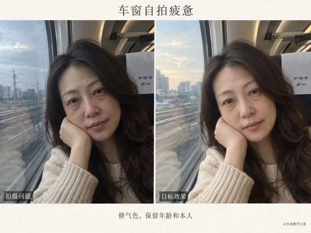 补充案例|车窗自拍疲惫