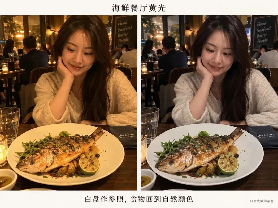 补充案例|海鲜餐厅黄光