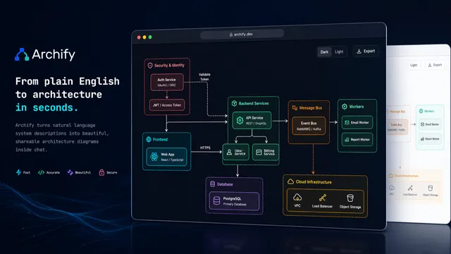 Archify：一句话生成交互式架构图（archify）