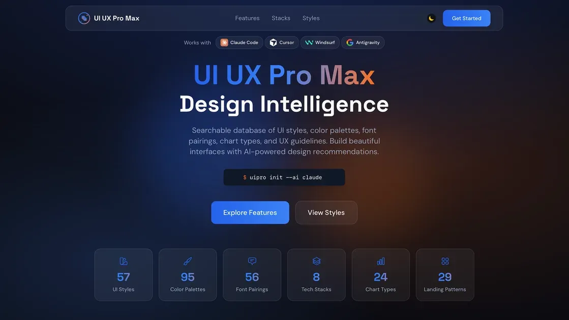 用AI设计跨平台专业UI/UX 预览