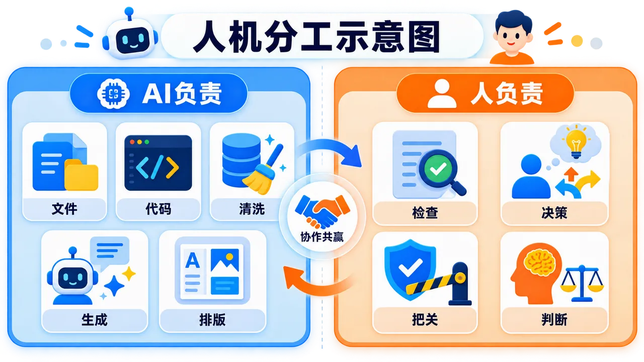 人机分工示意