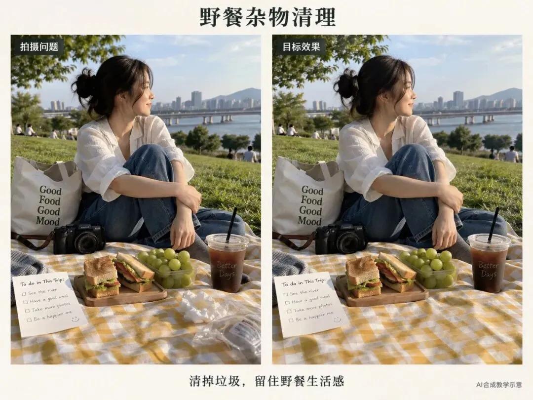 补充案例|野餐杂物清理