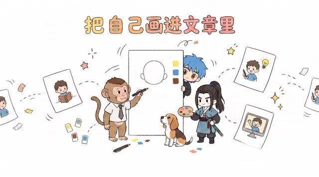 专属萌粒风格Mini IP文章插画生成