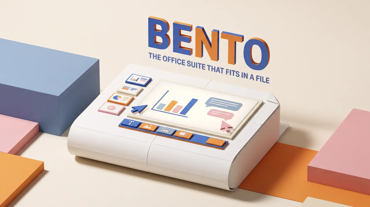 Bento:可单文件存储运行的幻灯片办公套件预览
